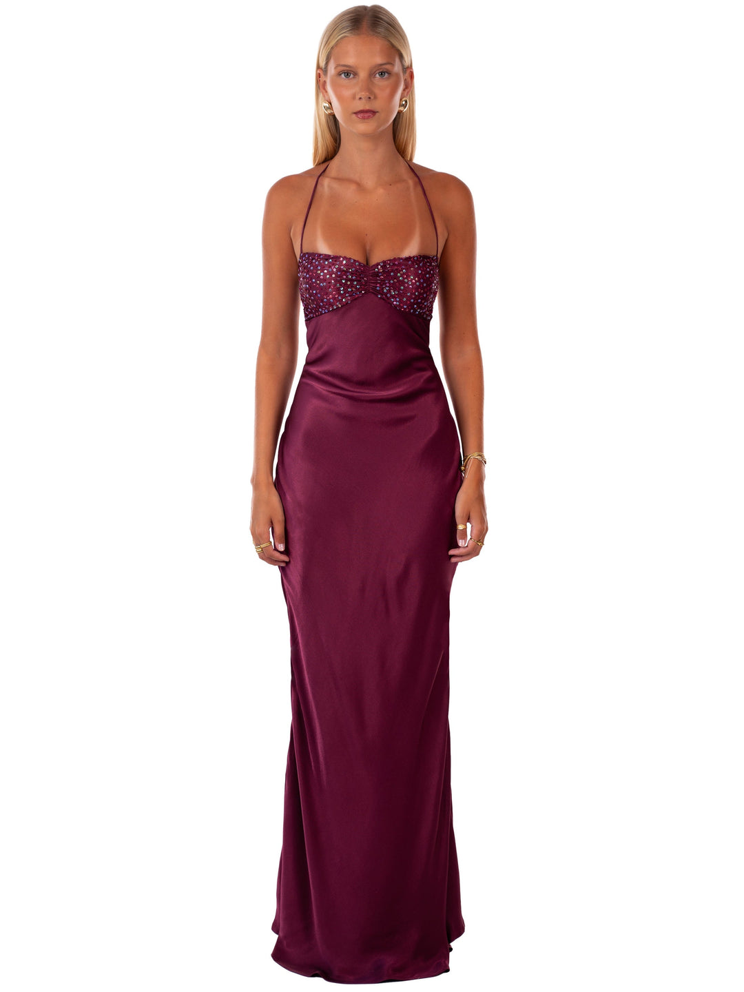 Nilysha – Elegancka Sukienka Maxi Bez Rękawów