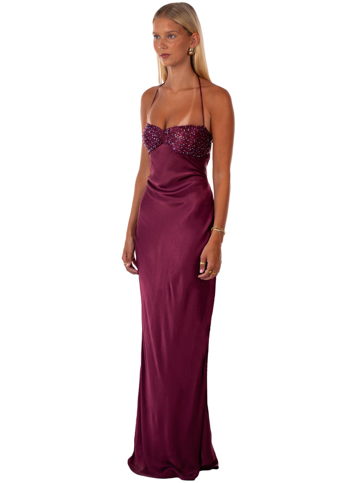 Nilysha – Elegancka Sukienka Maxi Bez Rękawów