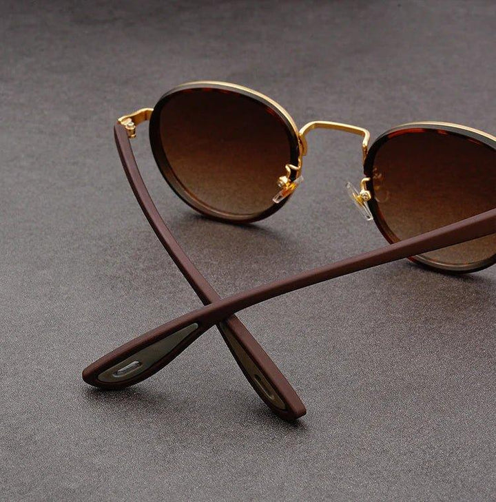 NoirGlow – Okrągłe Okulary Przeciwsłoneczne Luxe Eclipse