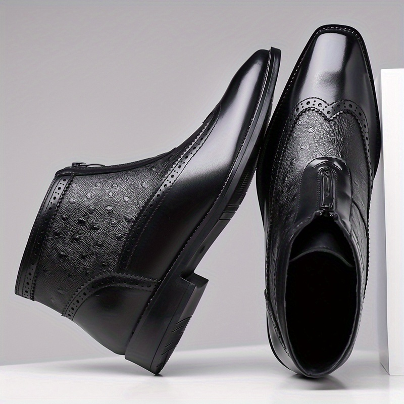 Butler – Skórzane Buty Zapinane na Zamek