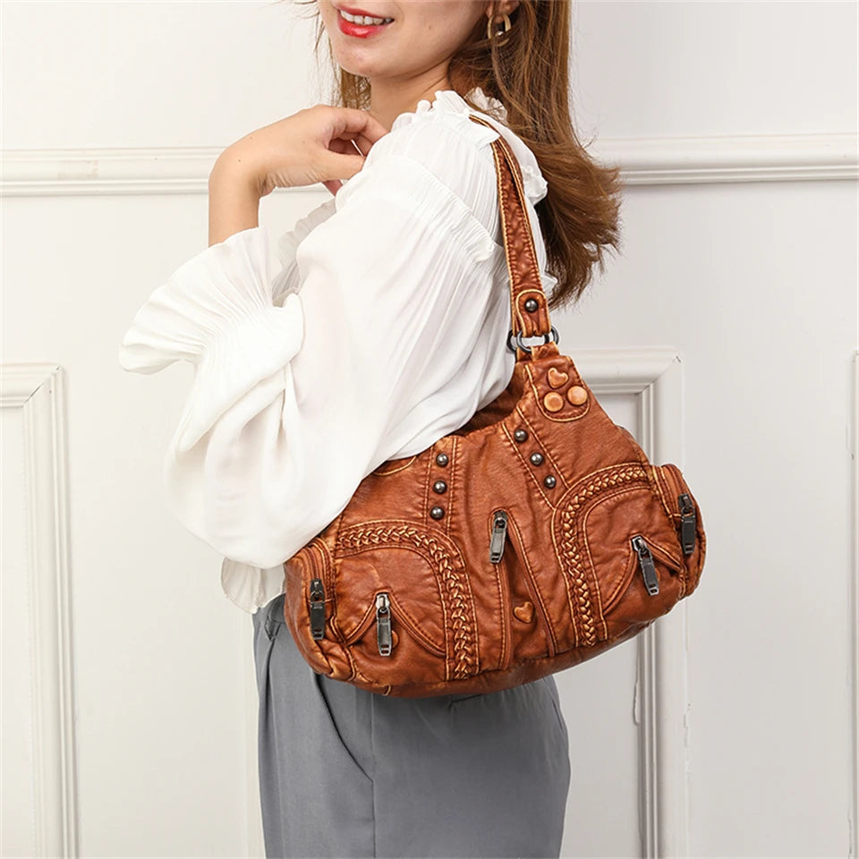 Alician – Torba w Stylu Boho z Wieloma Kieszeniami Zapinanymi na Zamek
