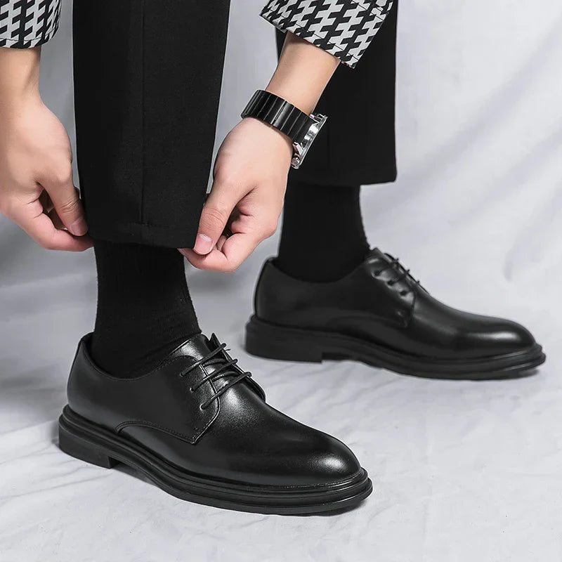 Kian - Skórzane Buty Sznurowane