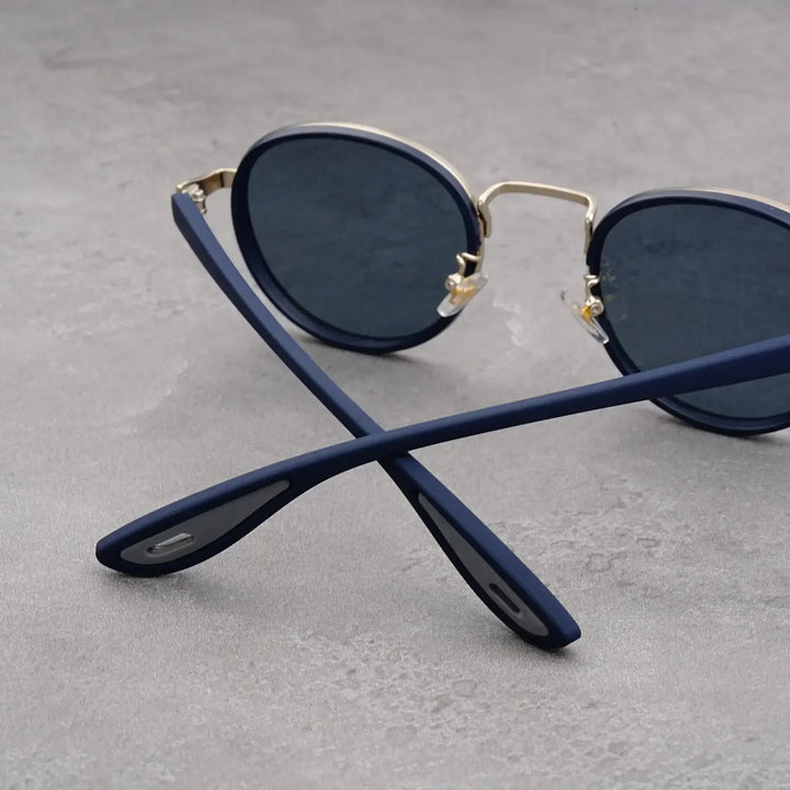 NoirGlow – Okrągłe Okulary Przeciwsłoneczne Luxe Eclipse