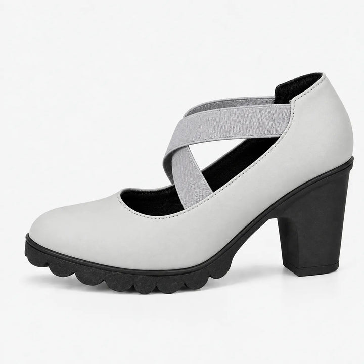 Magela - Buty W Stylu Mary Jane Z Krzyżującymi Się Paskami
