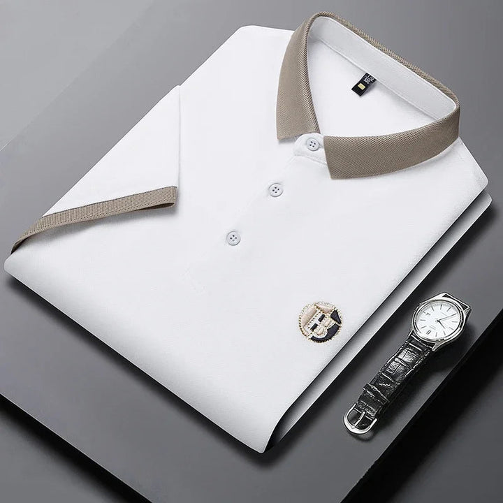 Angan – Elegancka Koszulka Polo w Dwóch Odcieniach