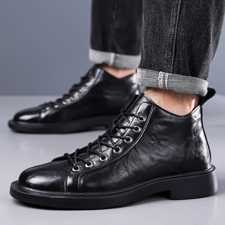 Ailton - Skórzane Buty Na Sznurowadłach
