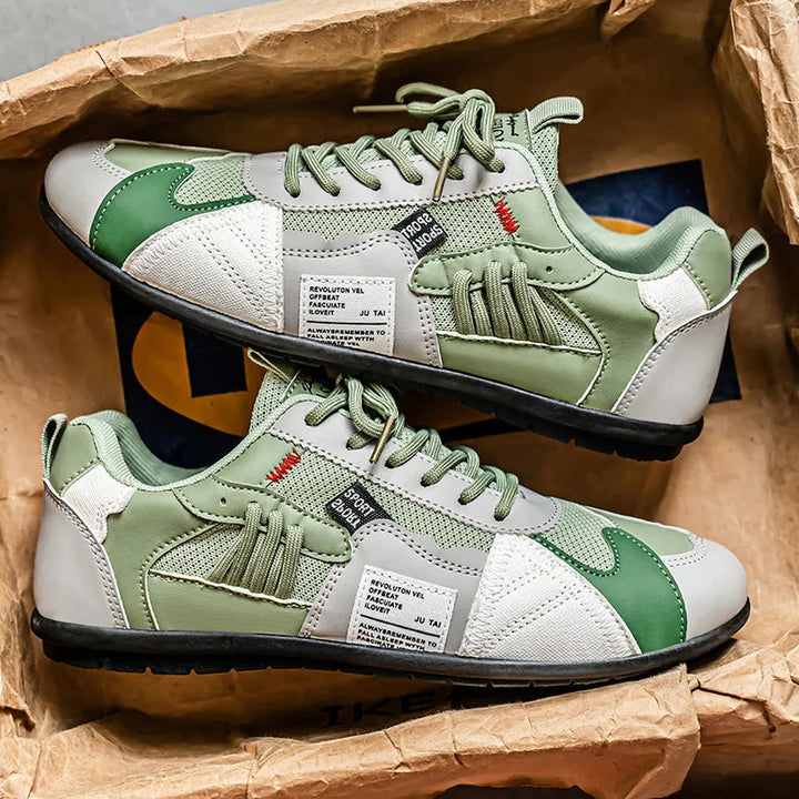 Reinders – Sznurowane Trampki w Stylu Patchworkowym
