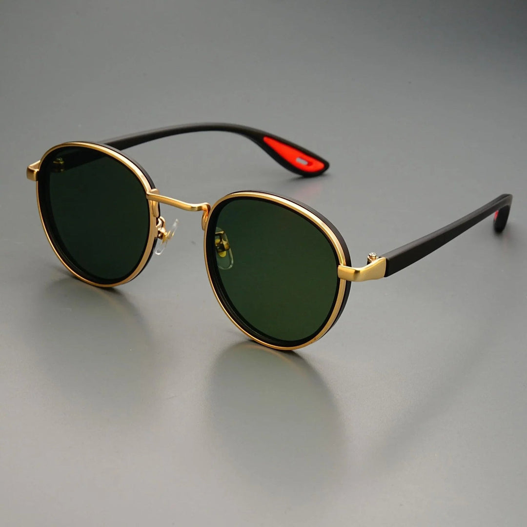 NoirGlow – Okrągłe Okulary Przeciwsłoneczne Luxe Eclipse