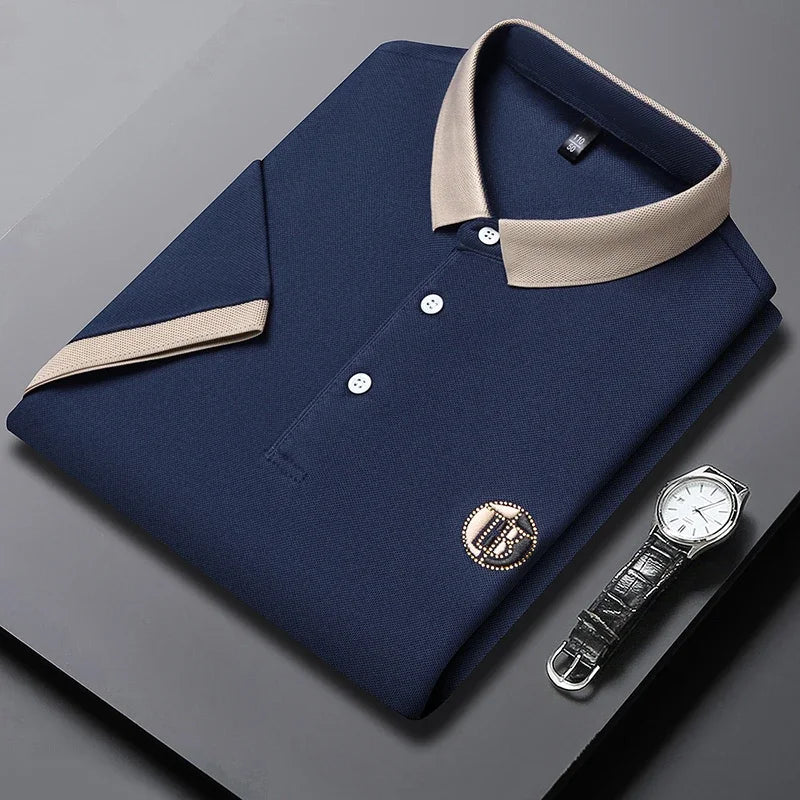 Angan – Elegancka Koszulka Polo w Dwóch Odcieniach