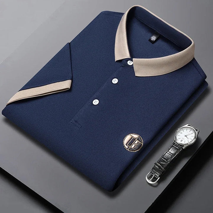 Angan – Elegancka Koszulka Polo w Dwóch Odcieniach