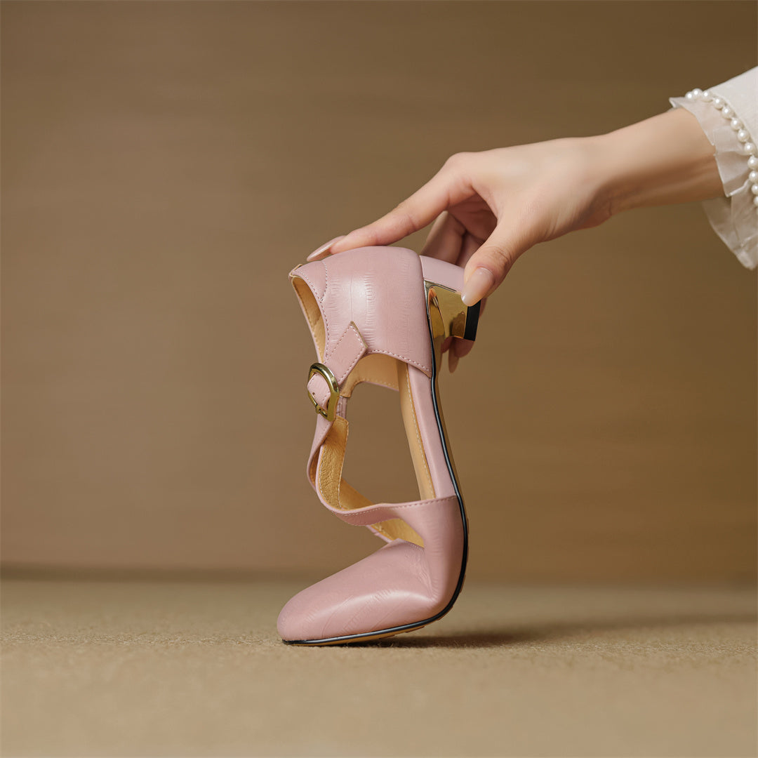 Malena – Skórzane Buty Z Krzyżującymi Się Paskami