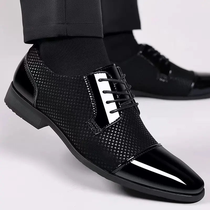 Dernard - Skórzane Buty Sznurowane