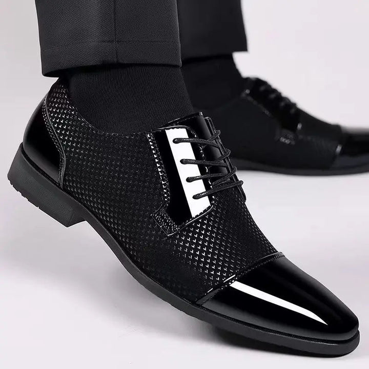 Dernard - Skórzane Buty Sznurowane