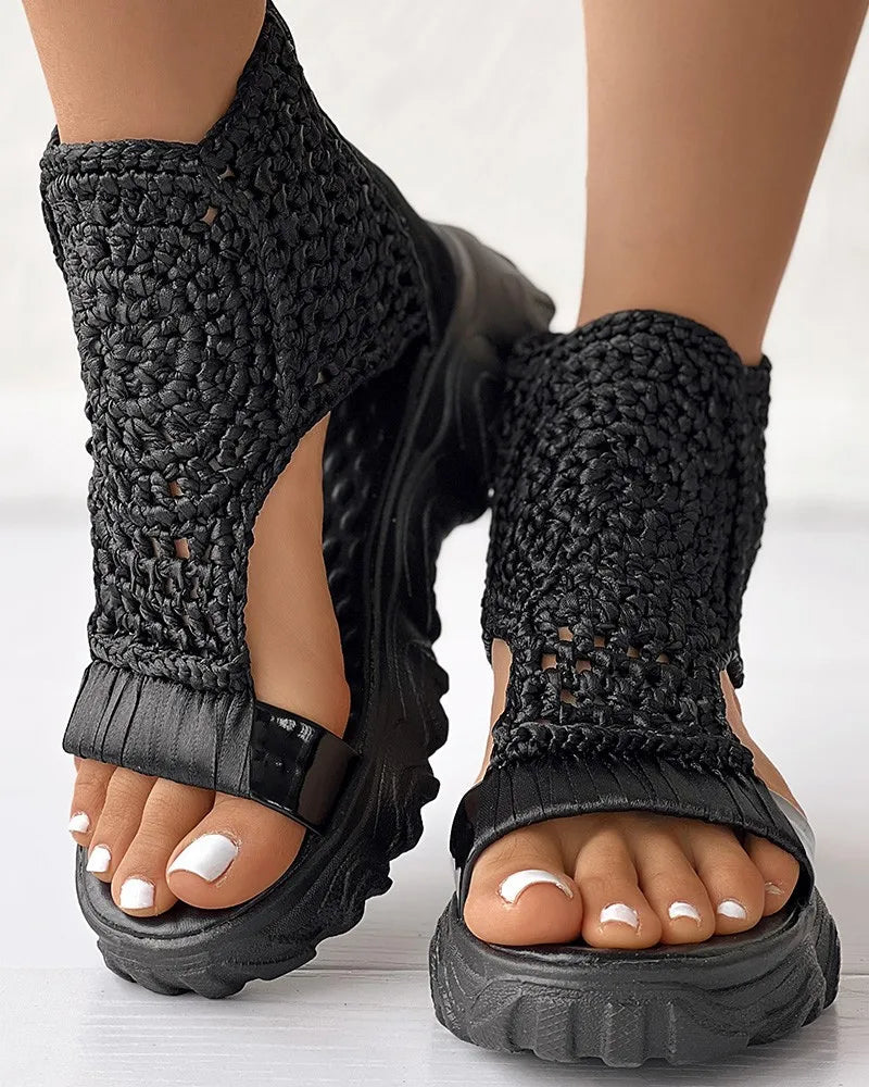 Dhita – Sandały z Dzianiny w Stylu Boho