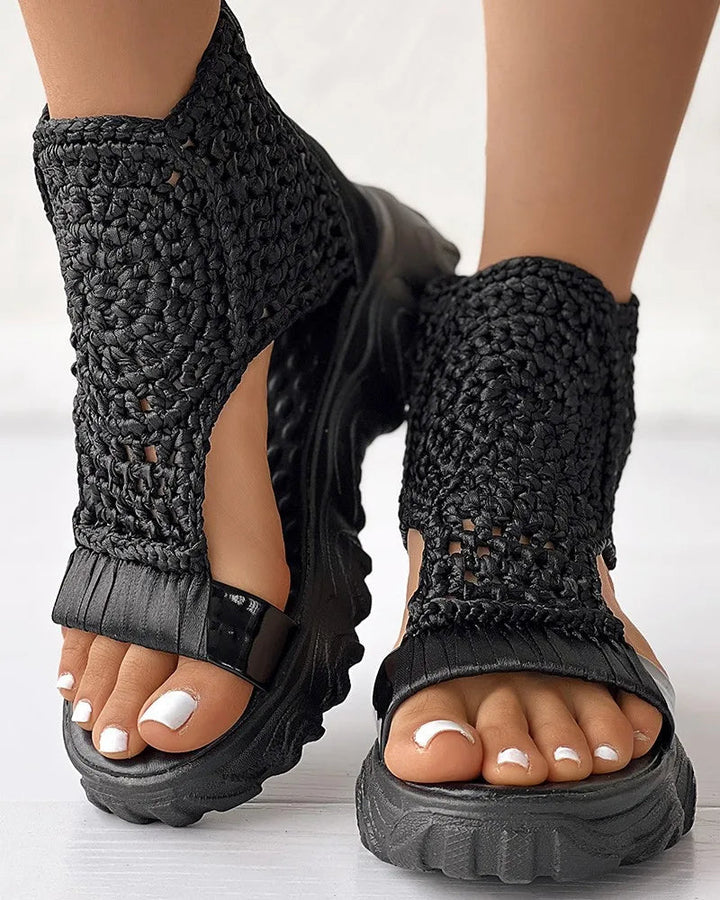 Dhita – Sandały z Dzianiny w Stylu Boho