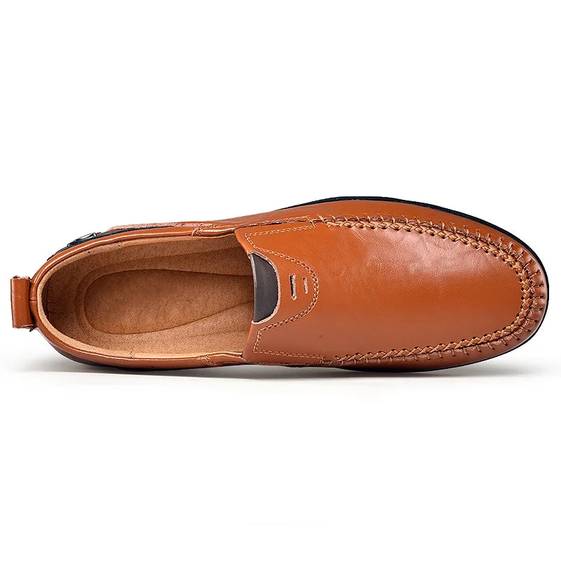 Shalav – Swobodne Skórzane Buty Wsuwane