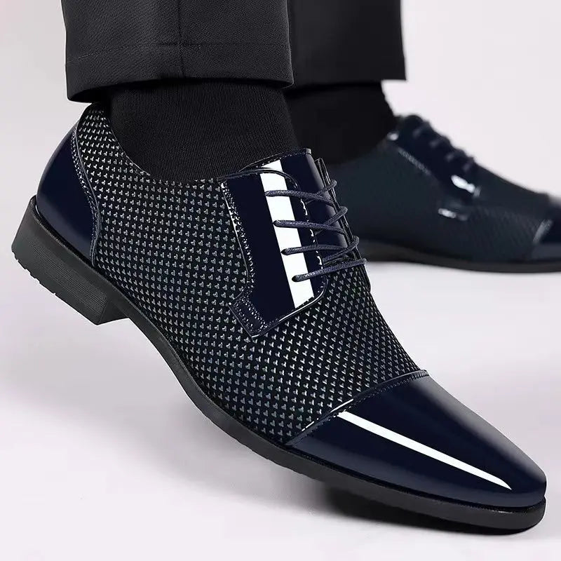 Dernard - Skórzane Buty Sznurowane