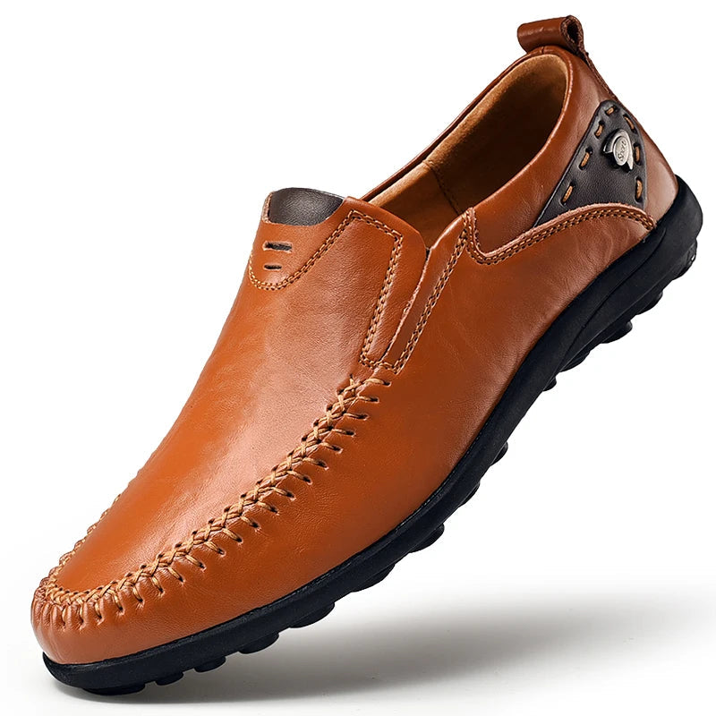 Shalav – Swobodne Skórzane Buty Wsuwane