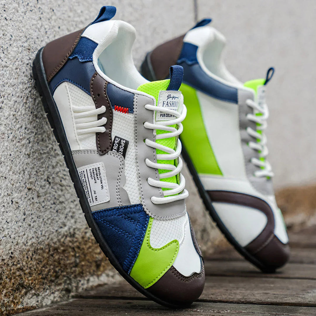 Reinders – Sznurowane Trampki w Stylu Patchworkowym