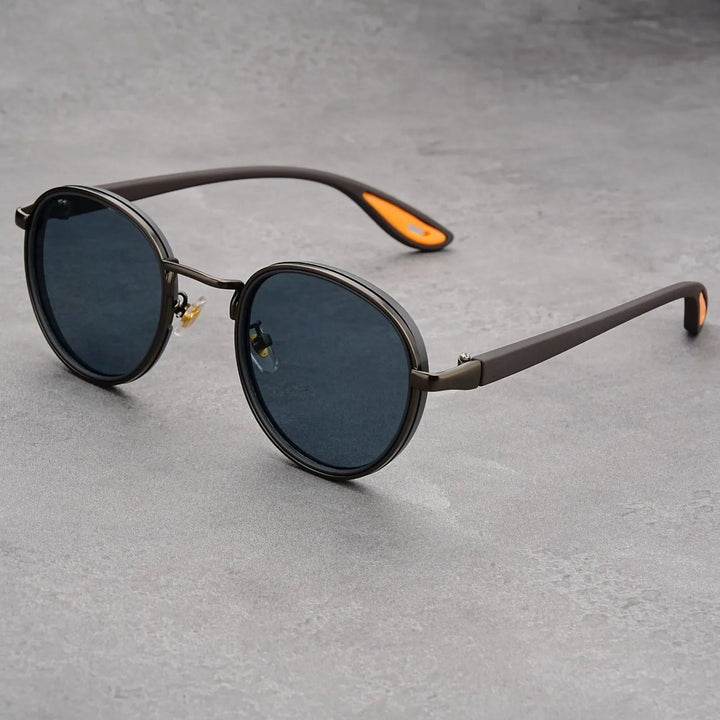 NoirGlow – Okrągłe Okulary Przeciwsłoneczne Luxe Eclipse
