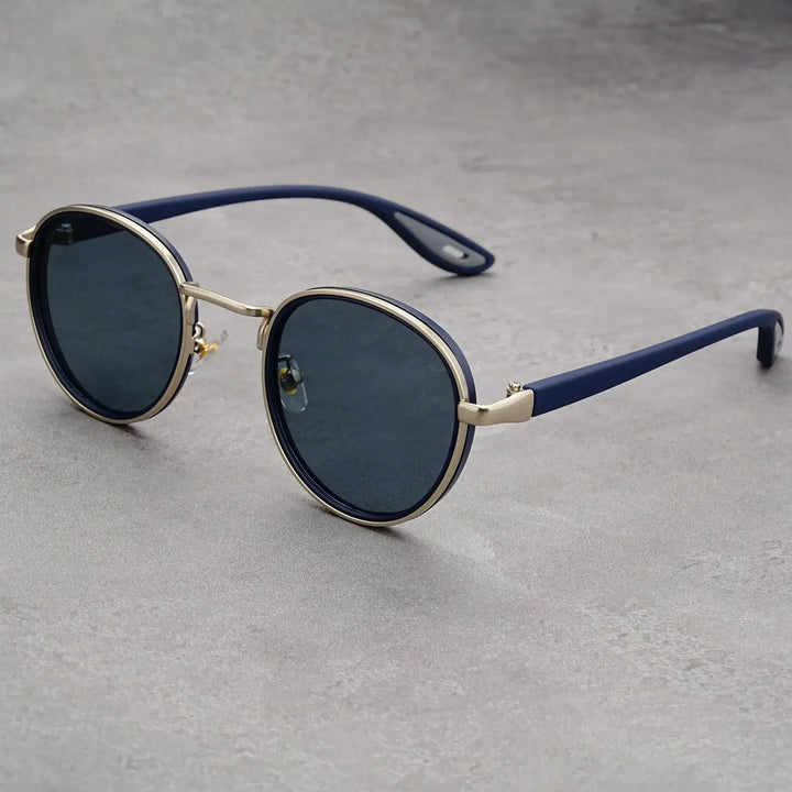 NoirGlow – Okrągłe Okulary Przeciwsłoneczne Luxe Eclipse