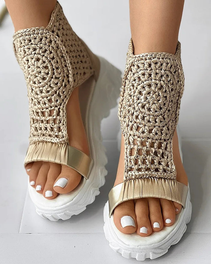 Dhita – Sandały z Dzianiny w Stylu Boho
