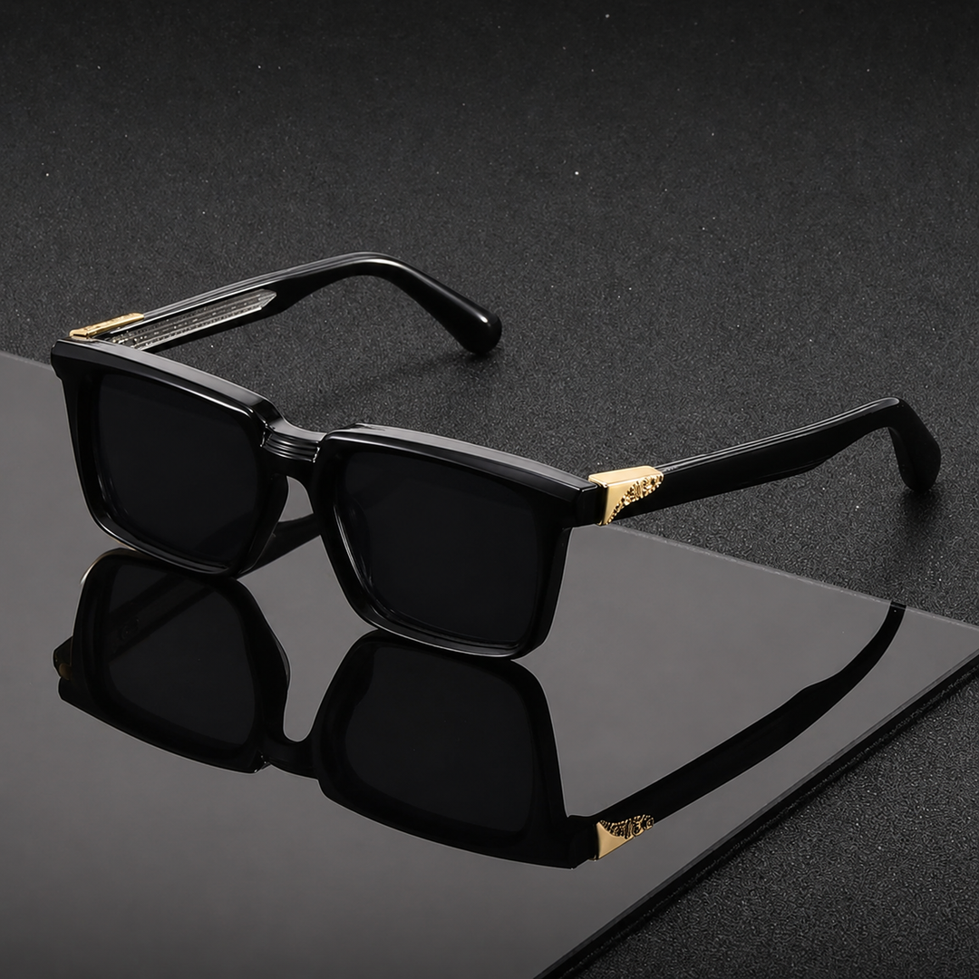 ShadowCraft – Klasyczne Okulary Przeciwsłoneczne w Kwadratowym Kształcie