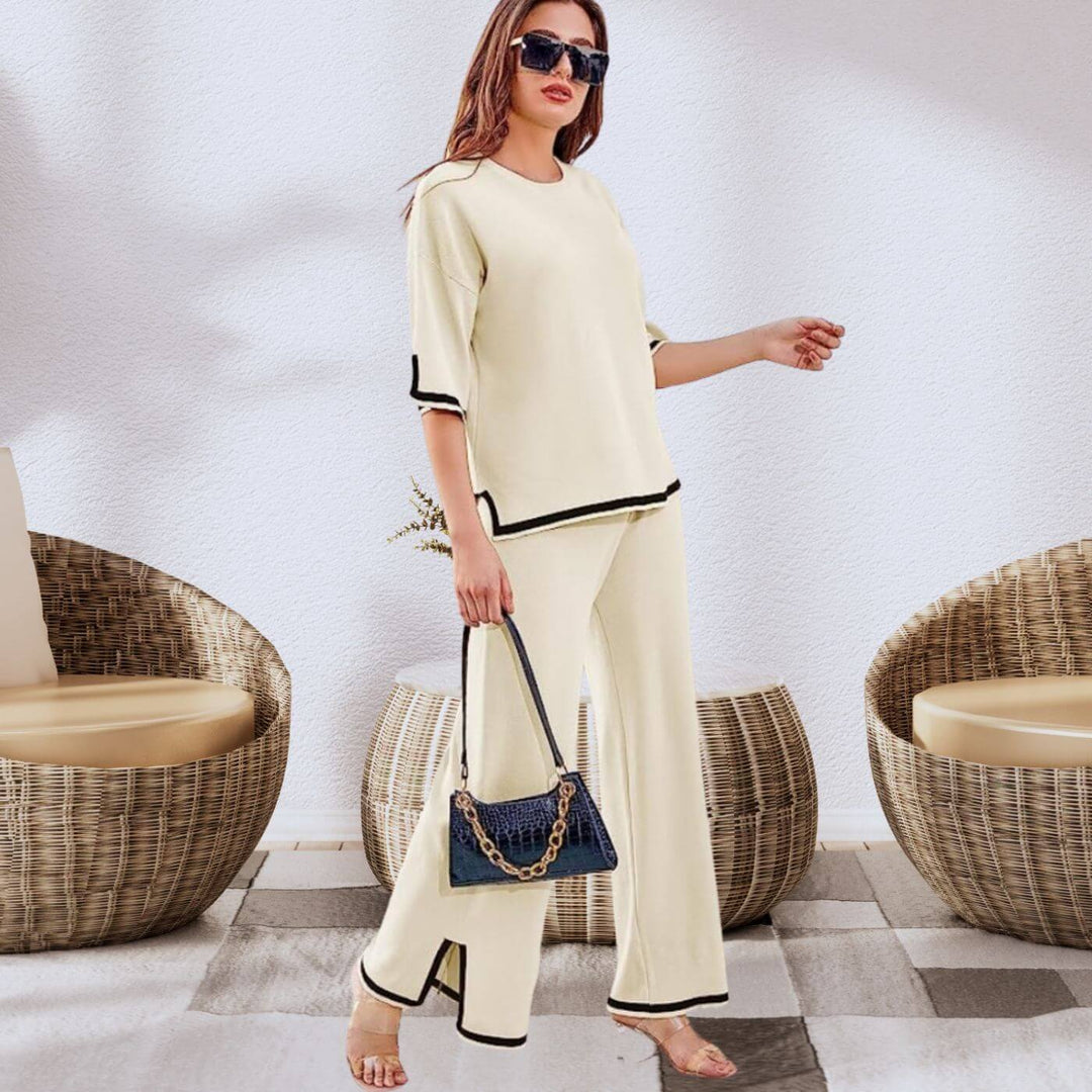 Heleta - Elegancki Dwuczęściowy Komplet Capri