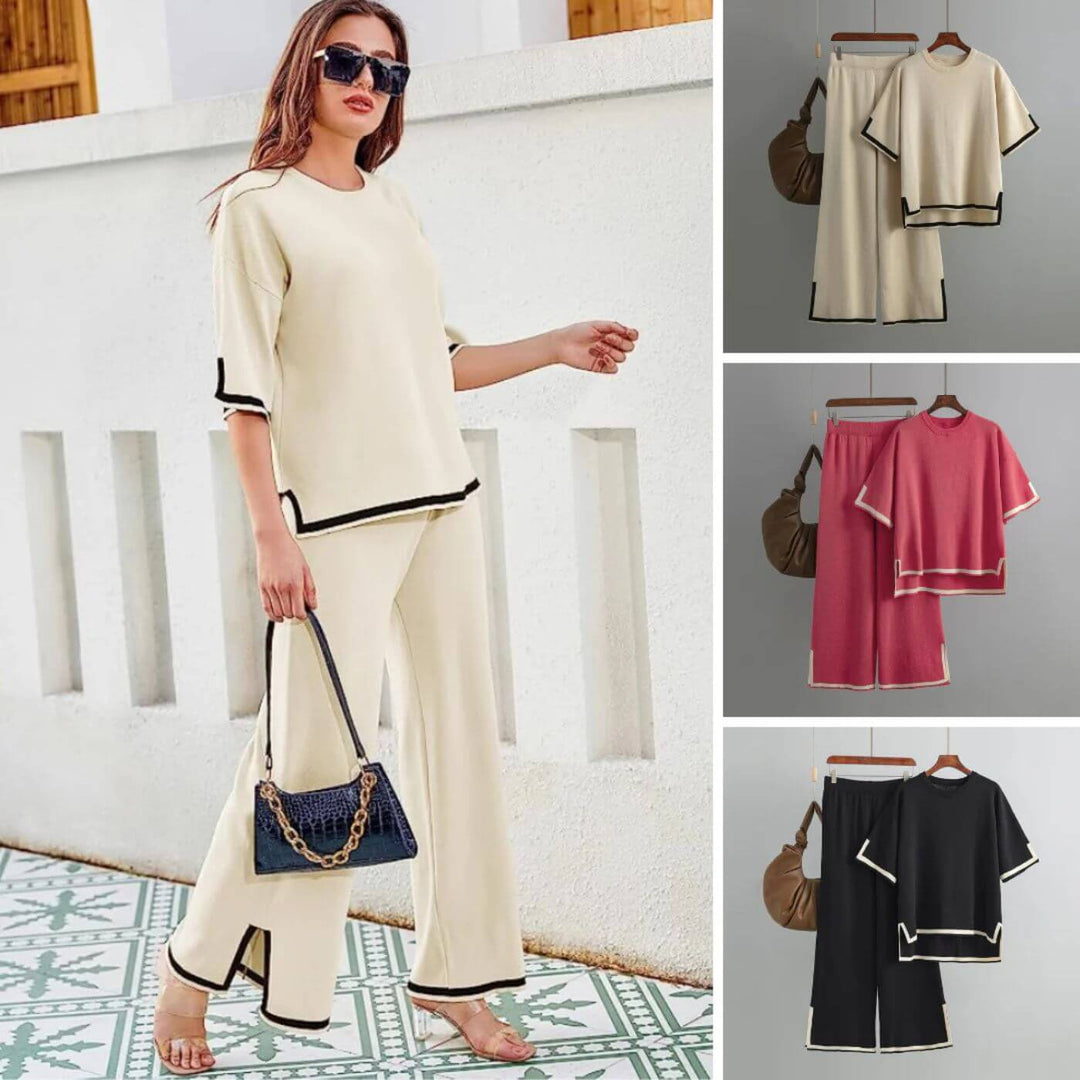 Heleta - Elegancki Dwuczęściowy Komplet Capri