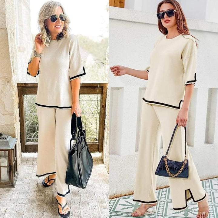 Heleta - Elegancki Dwuczęściowy Komplet Capri