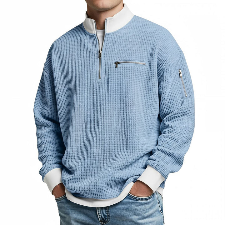 Jose - Elegancki Sweter Dzianinowy Z Półzamkiem