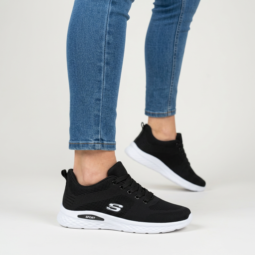 Alixia - Wygodne Sznurowane Sneakersy
