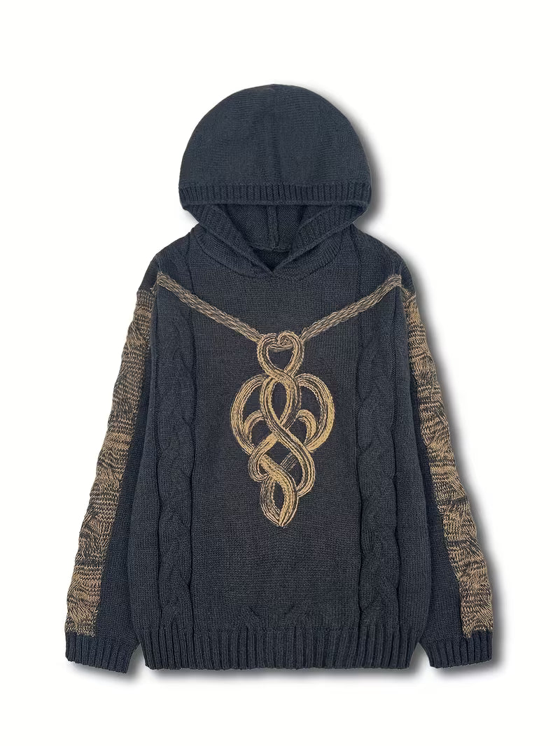 Cypriana – Elegancki Sweter z Kapturem