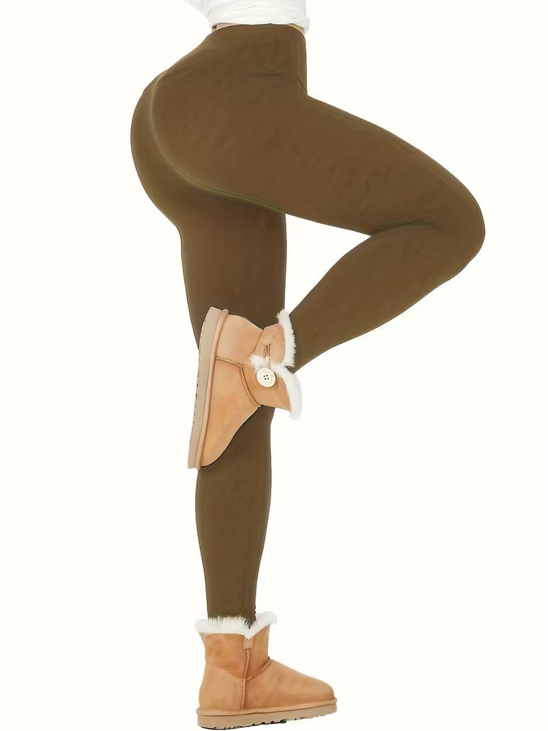 Linzay – Legginsy Z Wysokim Stanem, Z Podszewką Z Polaru Termicznego