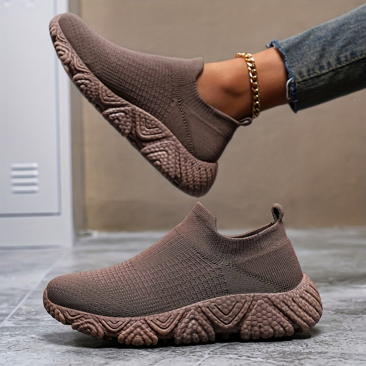 Elisha – Dzianinowe Buty Z Grubą Podeszwą