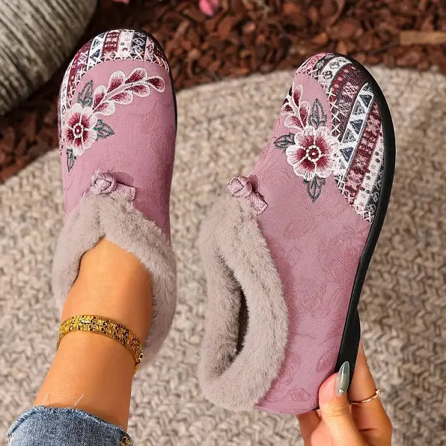 Dannelia - Faux Fur Comfortable Shoes