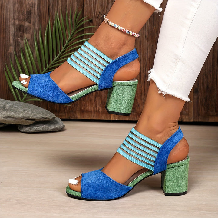 Aretha - Eleganckie Modne Buty Na Grubym Obcasie