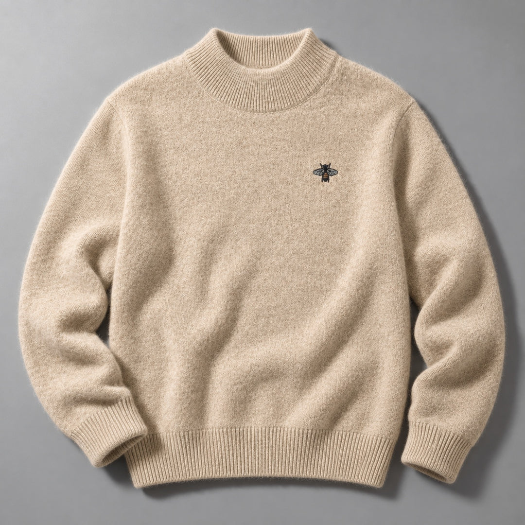 Slaven – Sweter Z Dzianiny Z Wysokim Kołnierzem