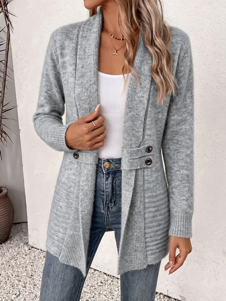 Linsey - Elegancki Sweter Rozpinany Z Przodu