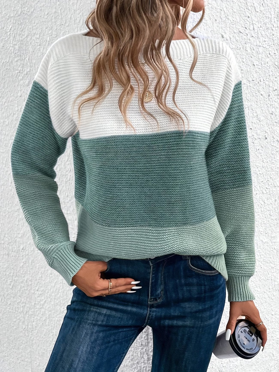 Faria – Elegancki Sweter Z Długim Rękawem