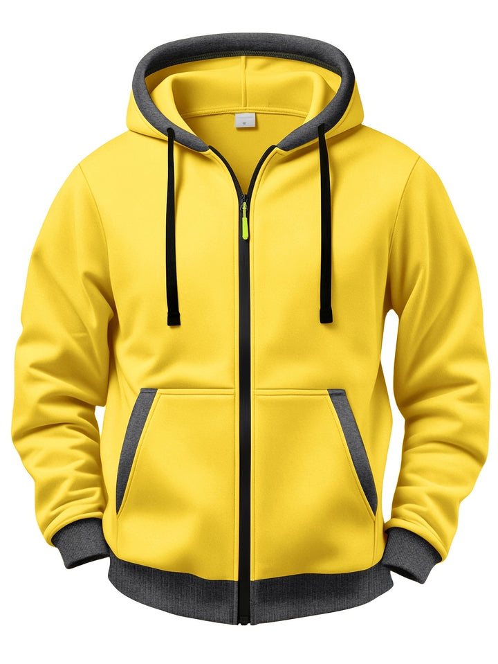 Mussoline - Zimowa Bluza Z Kapturem I Zamkiem Błyskawicznym, O Swobodnym Kroju, Z Długimi Rękawami