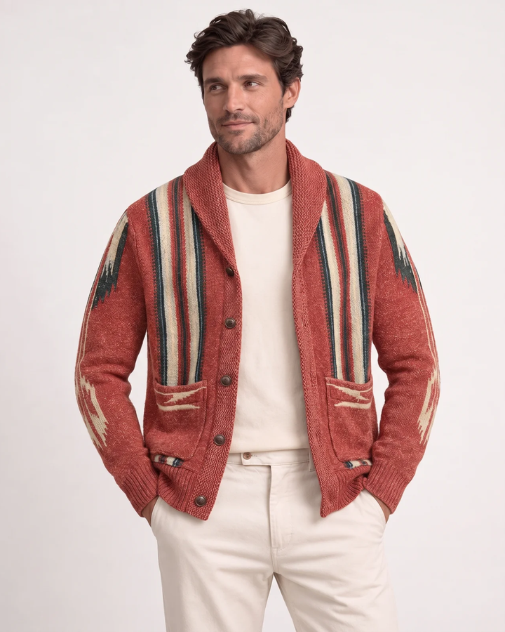Jonnie – Wygodny Sweter Z Dzianiny W Stylu Szala
