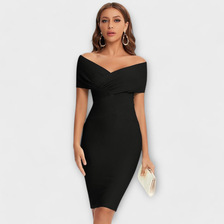 Leesina – Elegancka Sukienka z Dekoltem w Serek