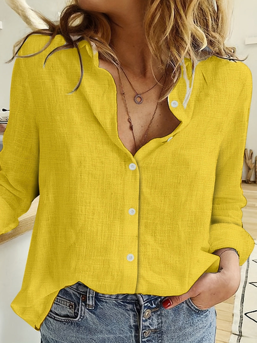 Leanne – lniana Bluzka Windy
