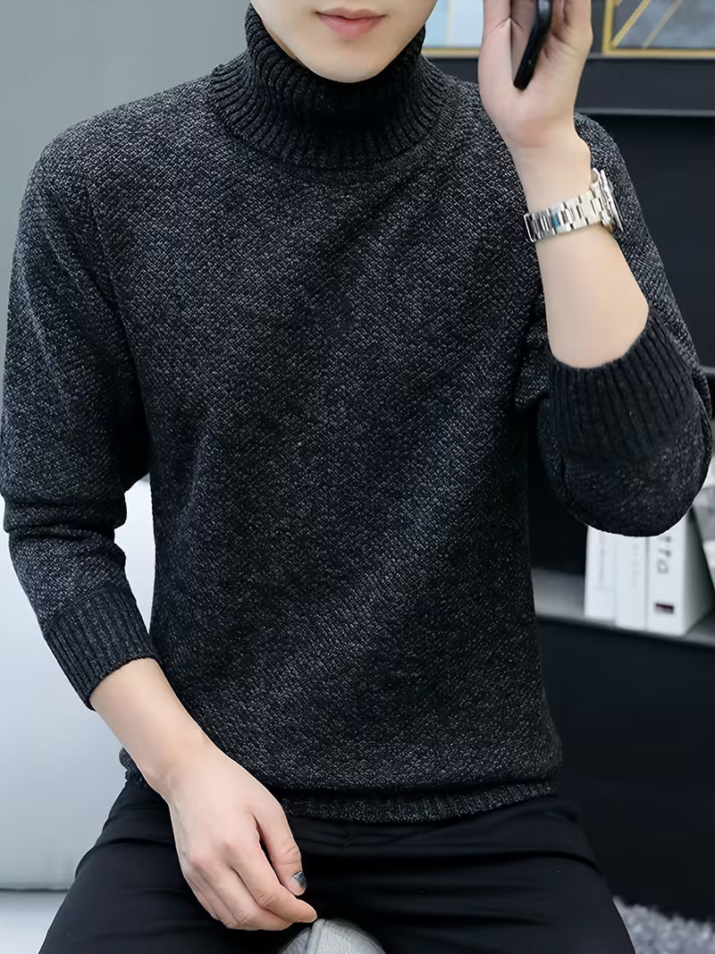 Wessam – Elegancki Sweter Z Dzianiny Z Golfem