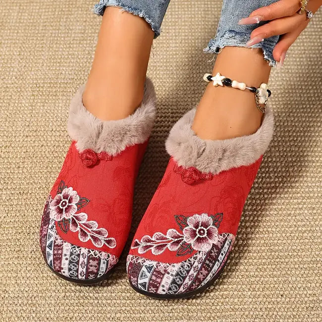 Dannelia - Faux Fur Comfortable Shoes