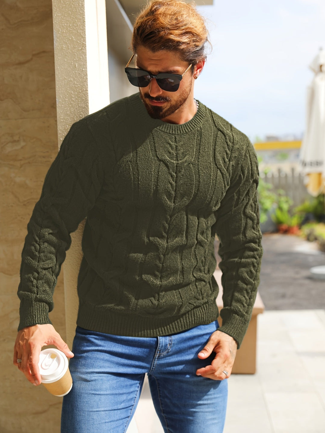 Bavon - Swobodny Sweter W Paski