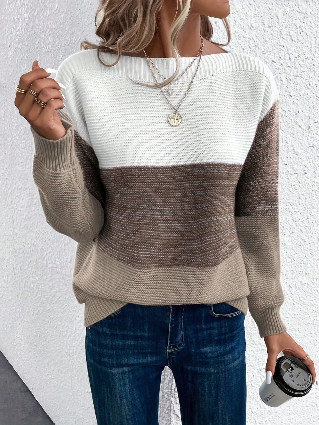 Faria – Elegancki Sweter Z Długim Rękawem