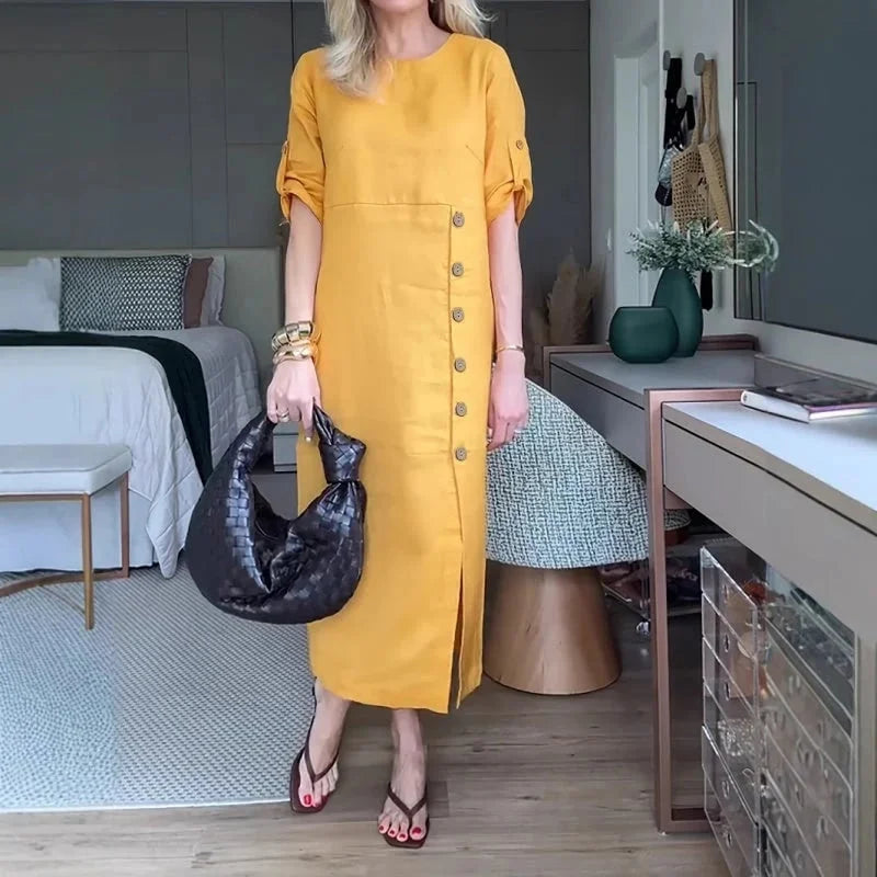 Ashly – Elegancka Sukienka o Długości Midi