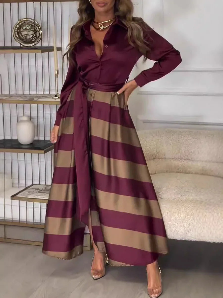 Vandana – Sukienka Maxi w Paski